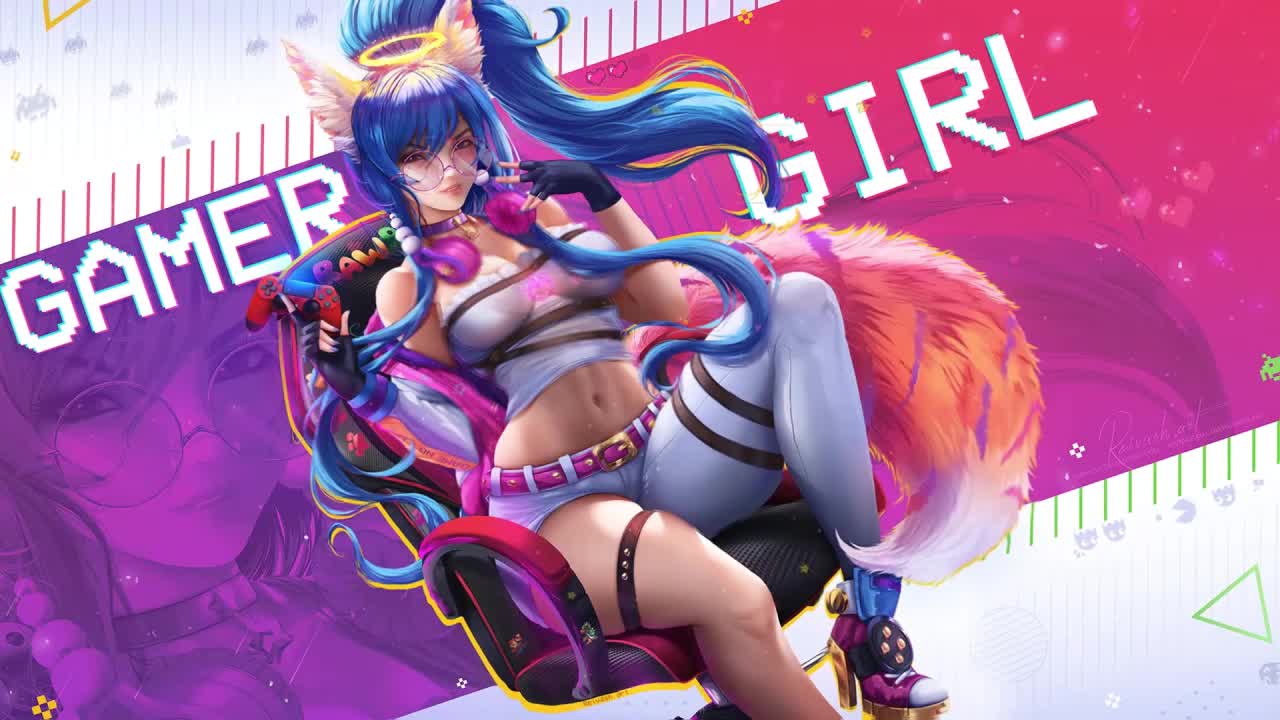 Gamer Girl Rinnie HD Live Wallpaper For PC