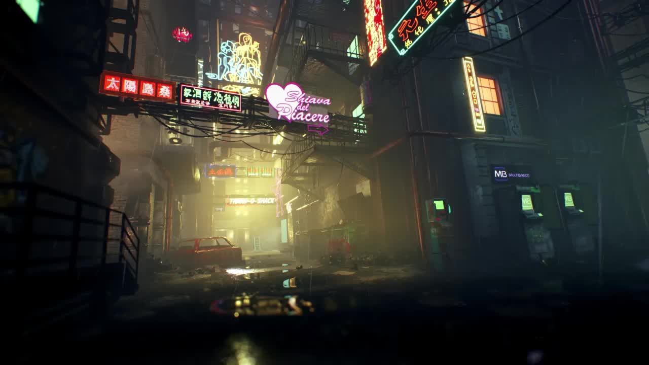 Rainy City Alley HD Live Wallpaper For PC