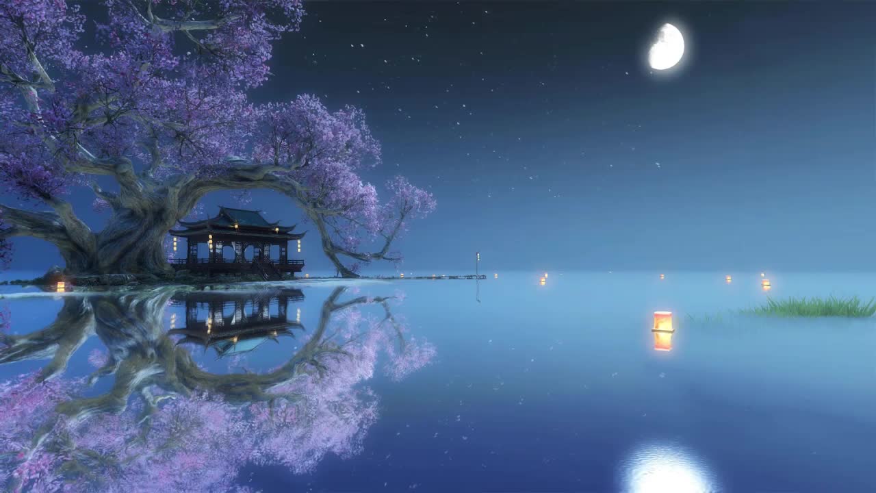 Big Tree Under The Starry Sky HD Live Wallpaper For PC