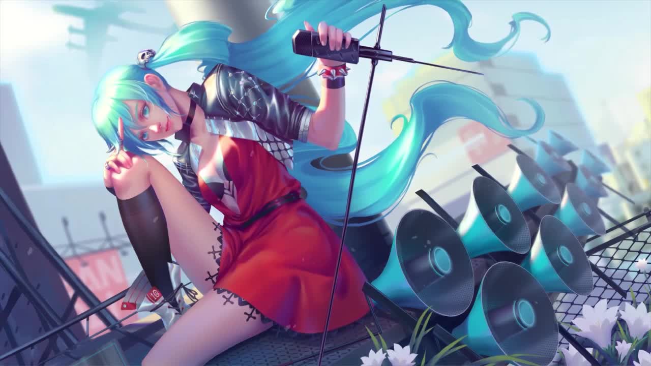Punk Rock Miku HD Live Wallpaper For PC