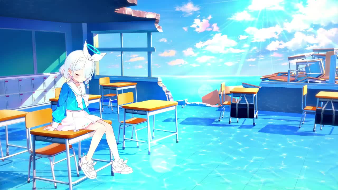 Arona In Classroom Blue Archive HD Live Wallpaper For PC