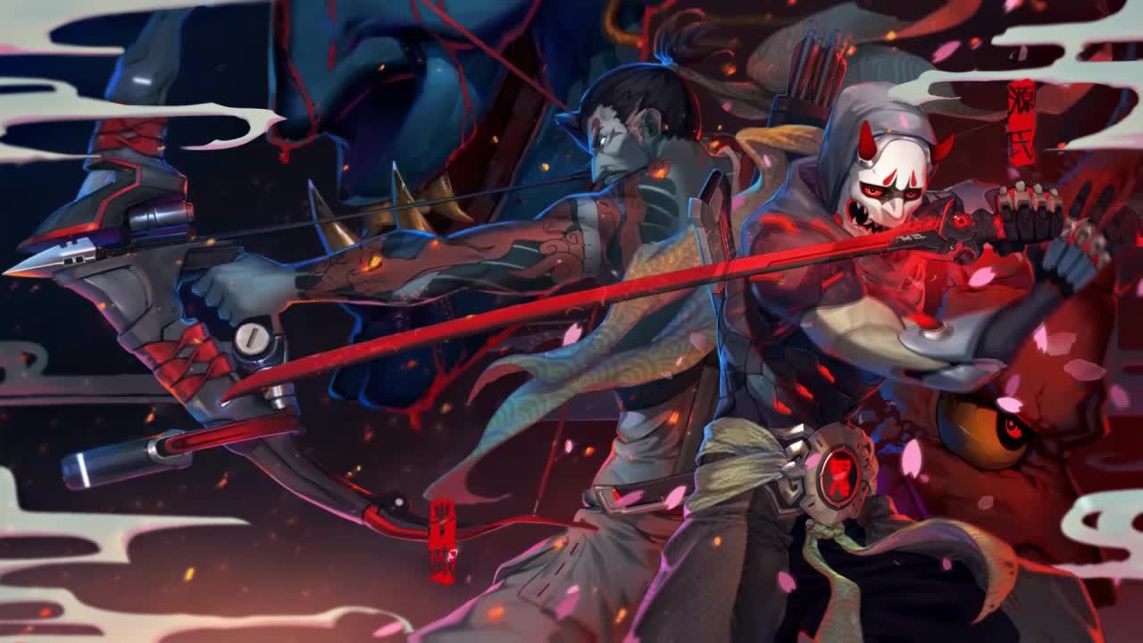 Oni Genji And Demon Hanzo Overwatch HD Live Wallpaper For PC