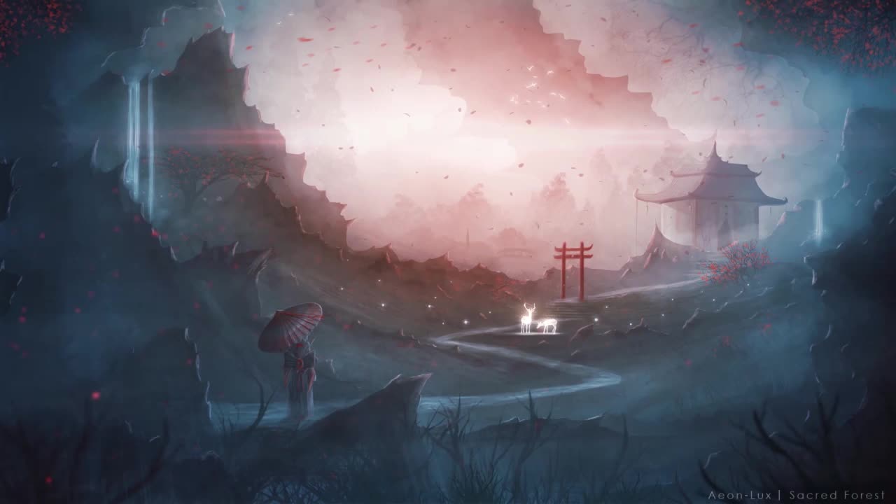 Japanese Girl In Fantasy World HD Live Wallpaper For PC