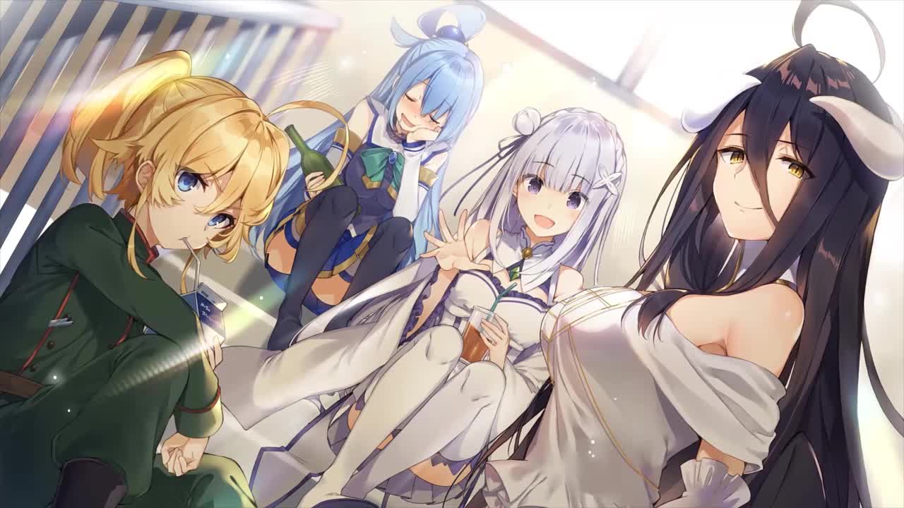 Isekai Quartet HD Live Wallpaper For PC