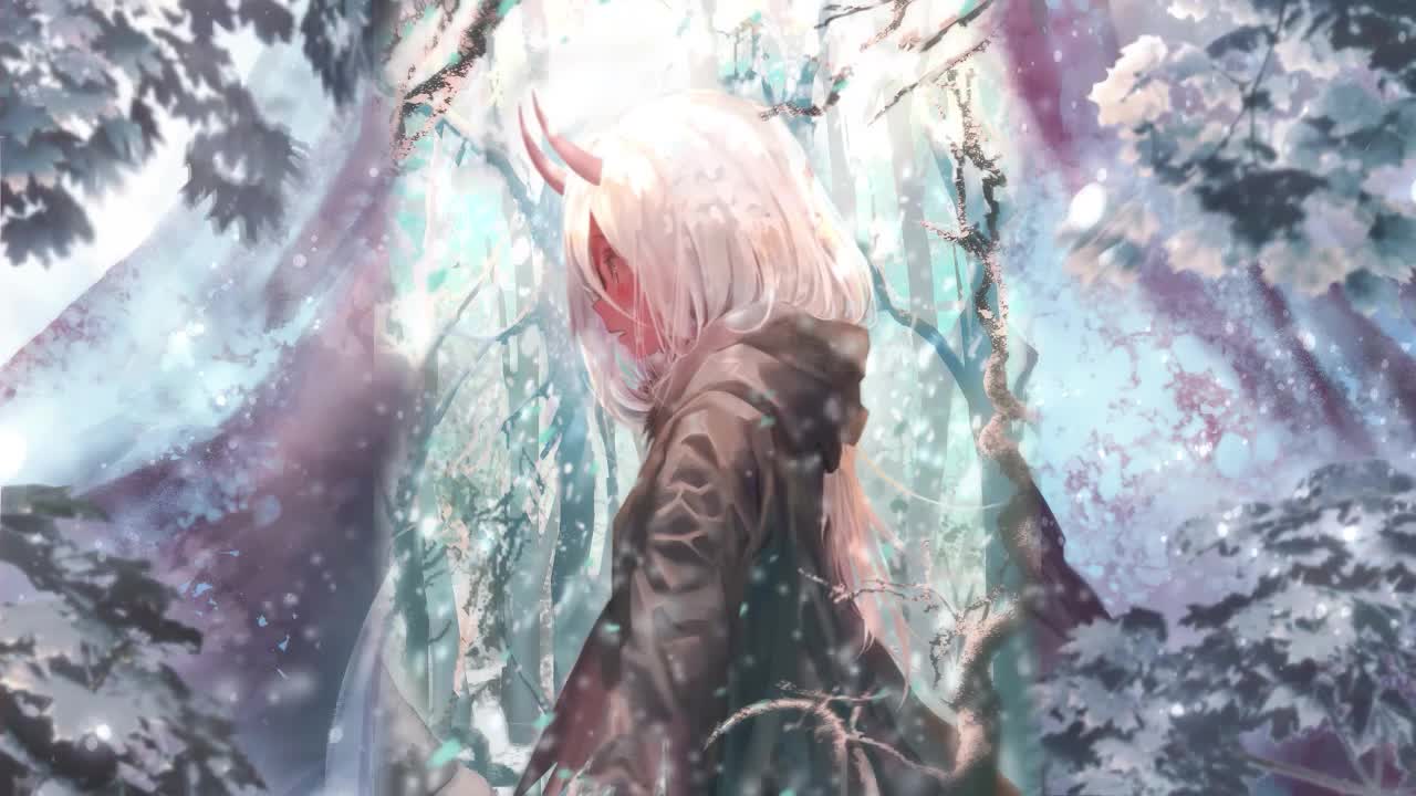 Loli Zero Two In The Snow Darling In The Franxx HD Live Wallpaper For PC