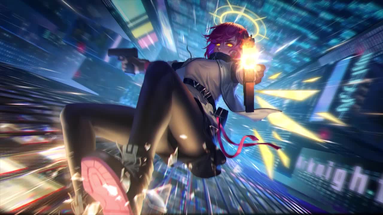 Exusiai Shooting Arknights HD Live Wallpaper For PC