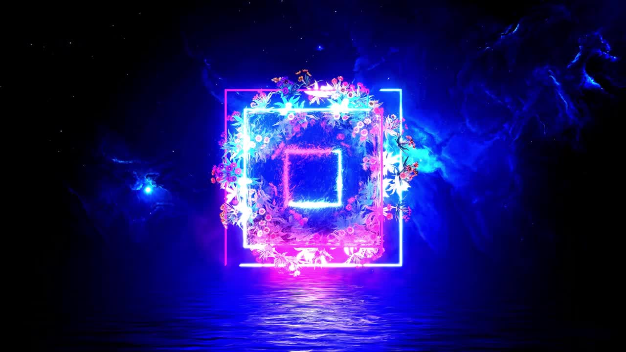 Neon Flowers HD Live Wallpaper For PC