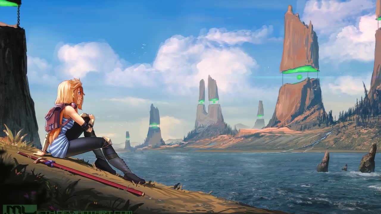 Eleni At The Floating Spires HD Live Wallpaper For PC