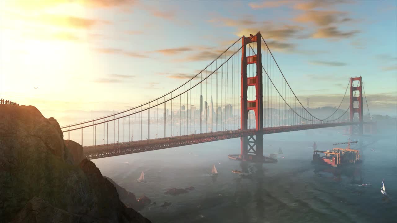 Golden Bridge HD Live Wallpaper For PC