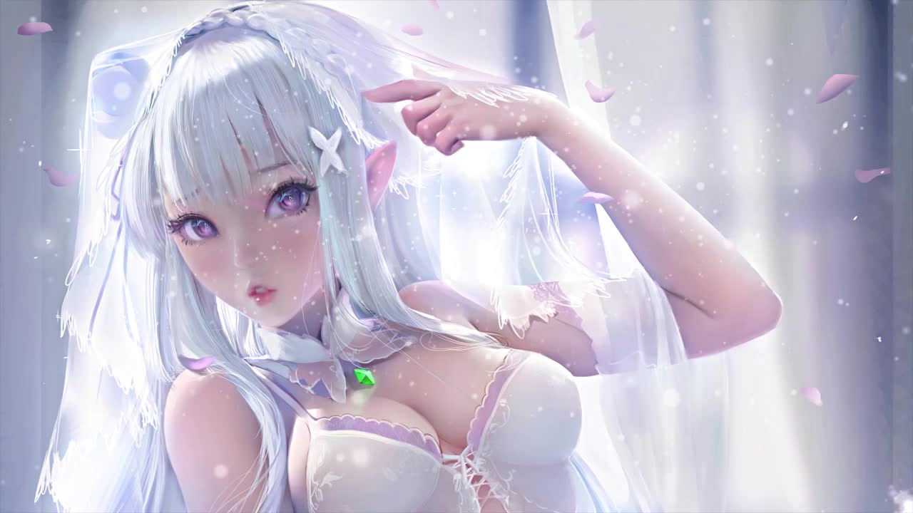 Emilia Bride Re Zero HD Live Wallpaper For PC