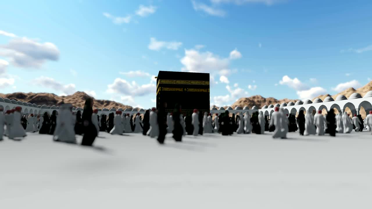 Stock Video 3d animation kaaba concept PC Live Wallpaper