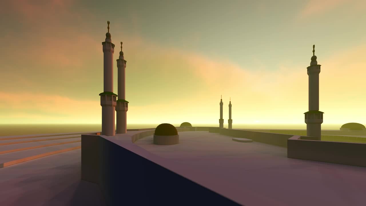 Stock Video 3d animation of a big mosque PC Live Wallpaper