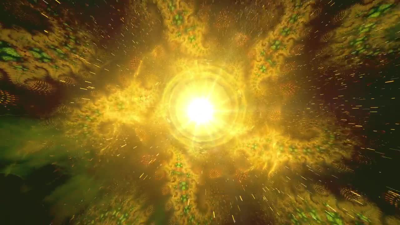 Stock Video 3d animation of a luminous fractal tunnel PC Live Wallpaper
