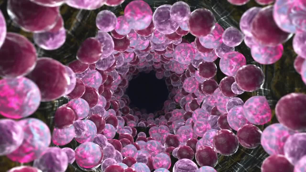 Stock Video 3d animation of a tunnel with spheres PC Live Wallpaper