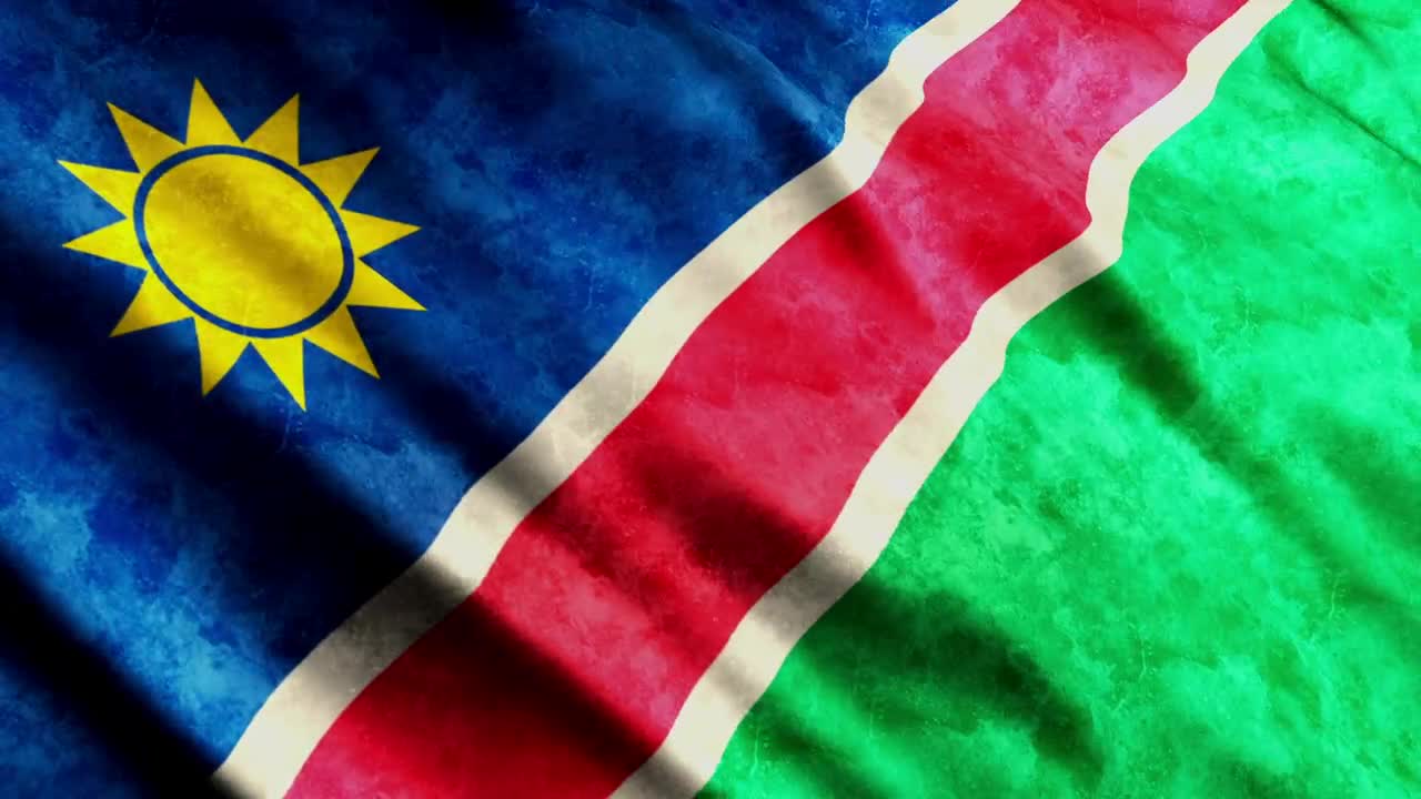 Stock Video 3d render of a namibia flag PC Live Wallpaper