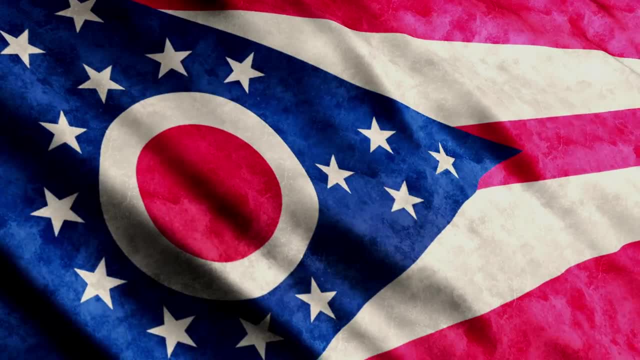 Stock Video 3d render of ohio state flag PC Live Wallpaper