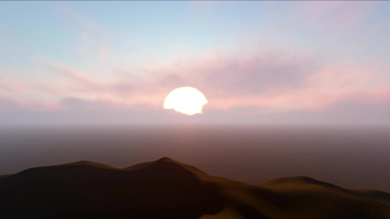 Stock Video 3d stunning sundown in the skyline PC Live Wallpaper