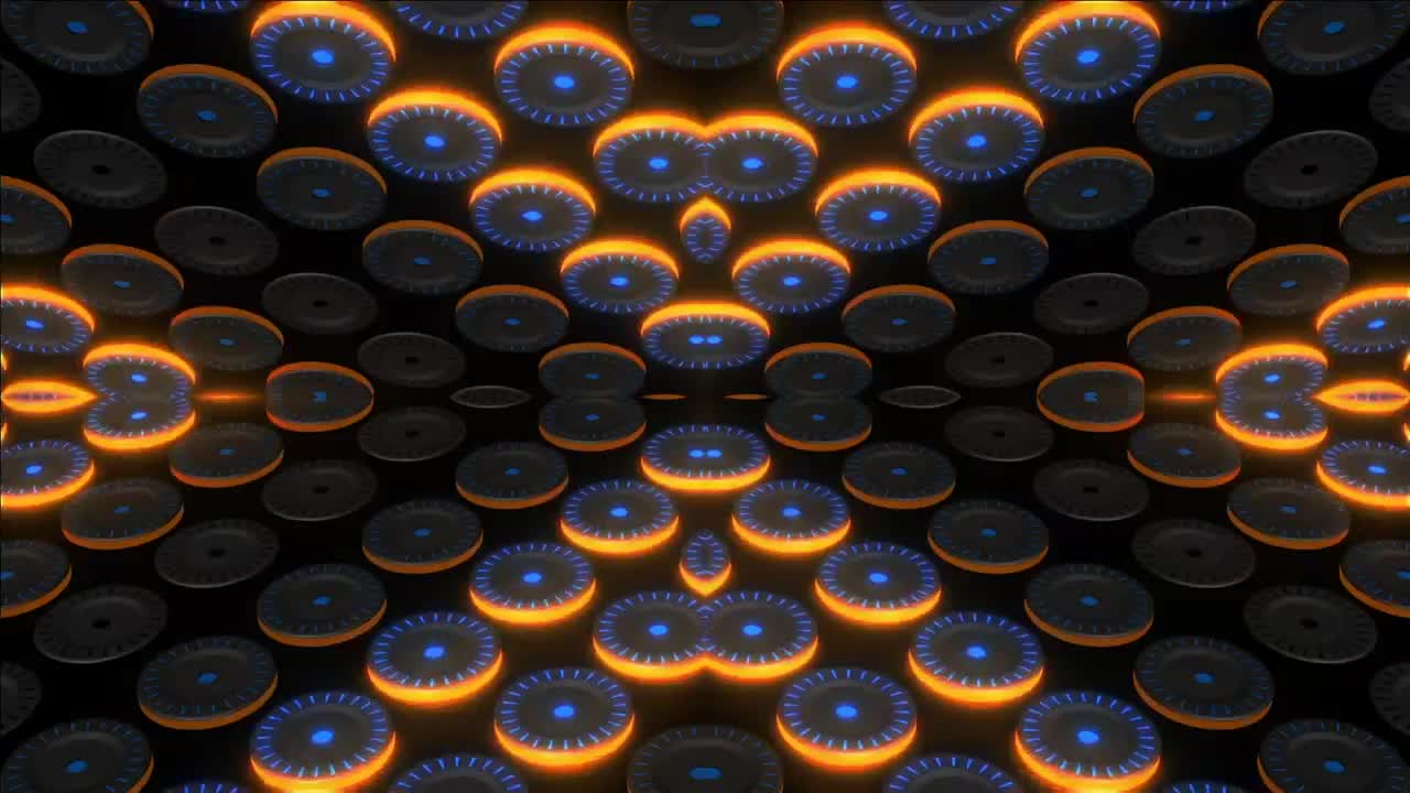Stock Video 3d yellow and orange button pads PC Live Wallpaper