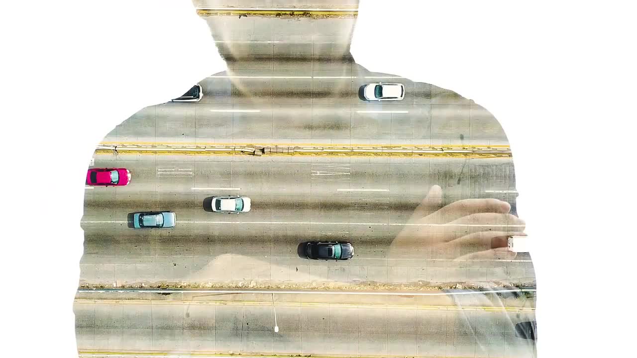 Stock Video A Bearded Man Crossing His Arms And Traffic On A Live Wallpaper for PC