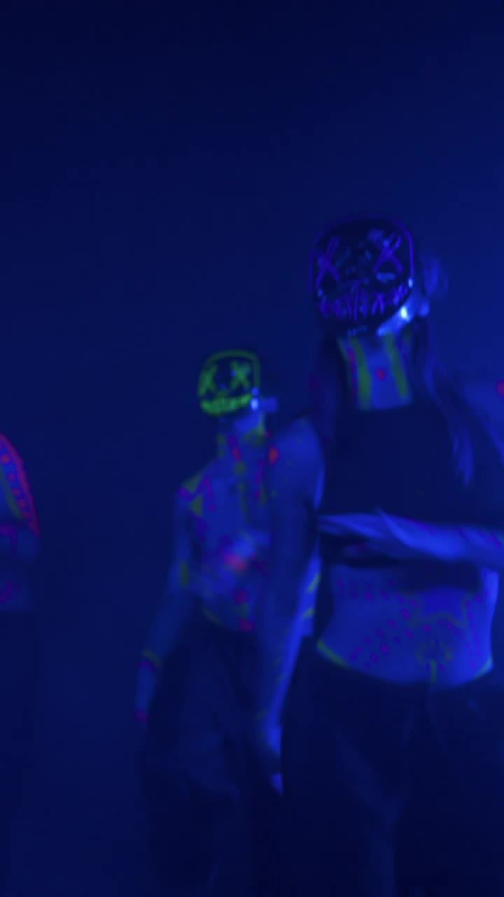 Stock Video A Boy And A Girl Dancing With A Mask Live Wallpaper for PC