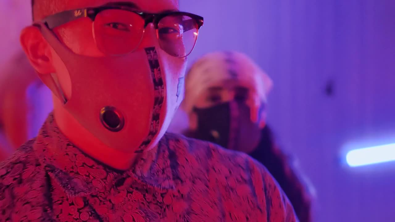 Stock Video A Boy And A Girl With A Mask Dancing Nearby Live Wallpaper for PC