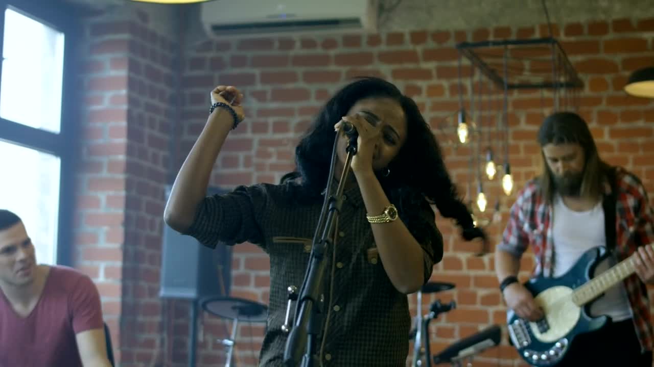 Stock Video A Cheerful Band Playing Music Together Live Wallpaper for PC