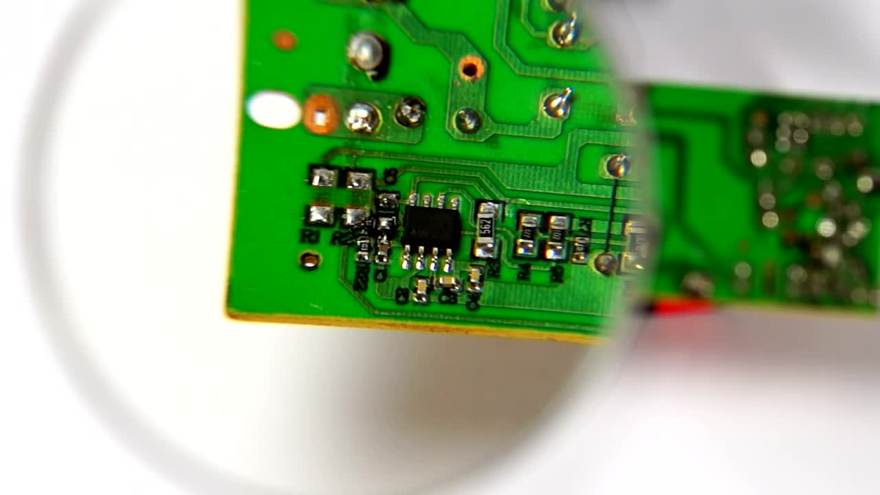 Stock Video A Circuit Under A Zoom Lens Live Wallpaper for PC
