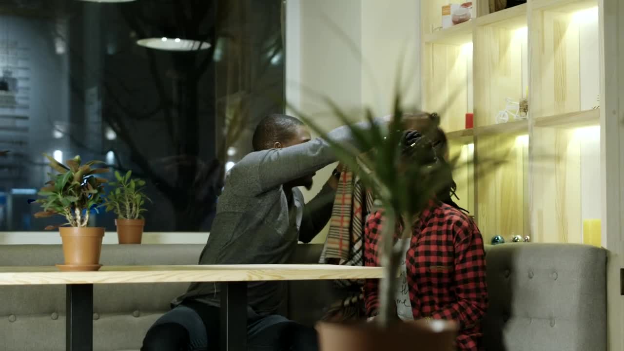 Stock Video A Couple Is Ordering At The Restaurant Live Wallpaper for PC