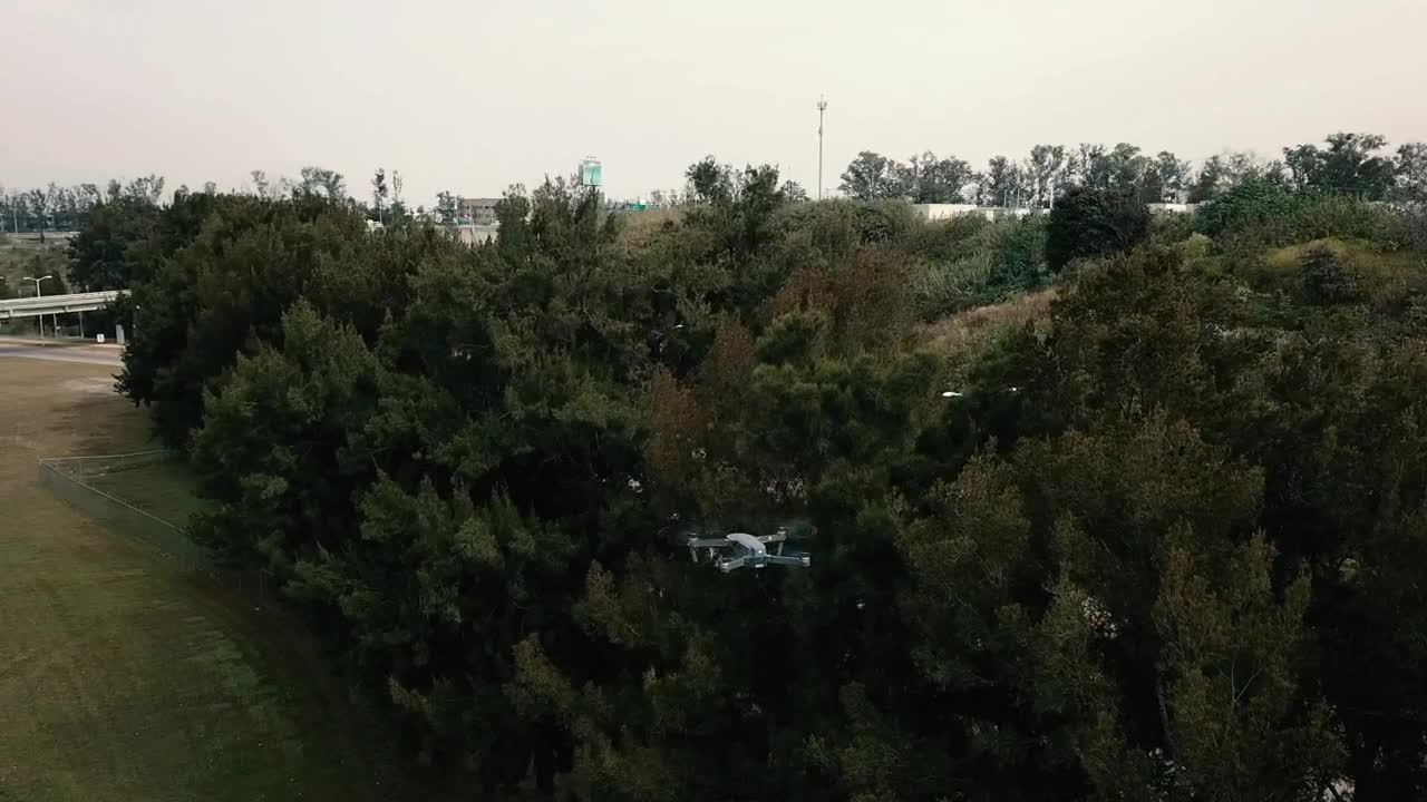 Stock Video A Drone Flying Near A Freeway Live Wallpaper for PC