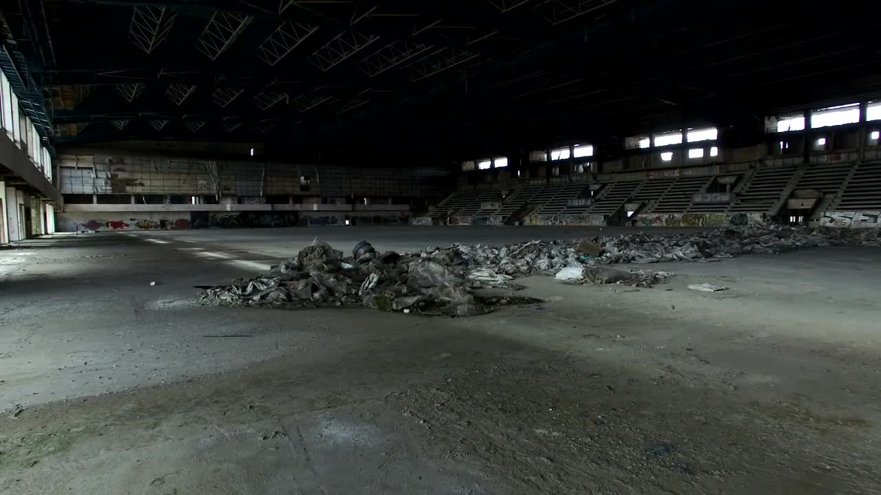 Stock Video Abandoned Building And Garbage Live Wallpaper for PC