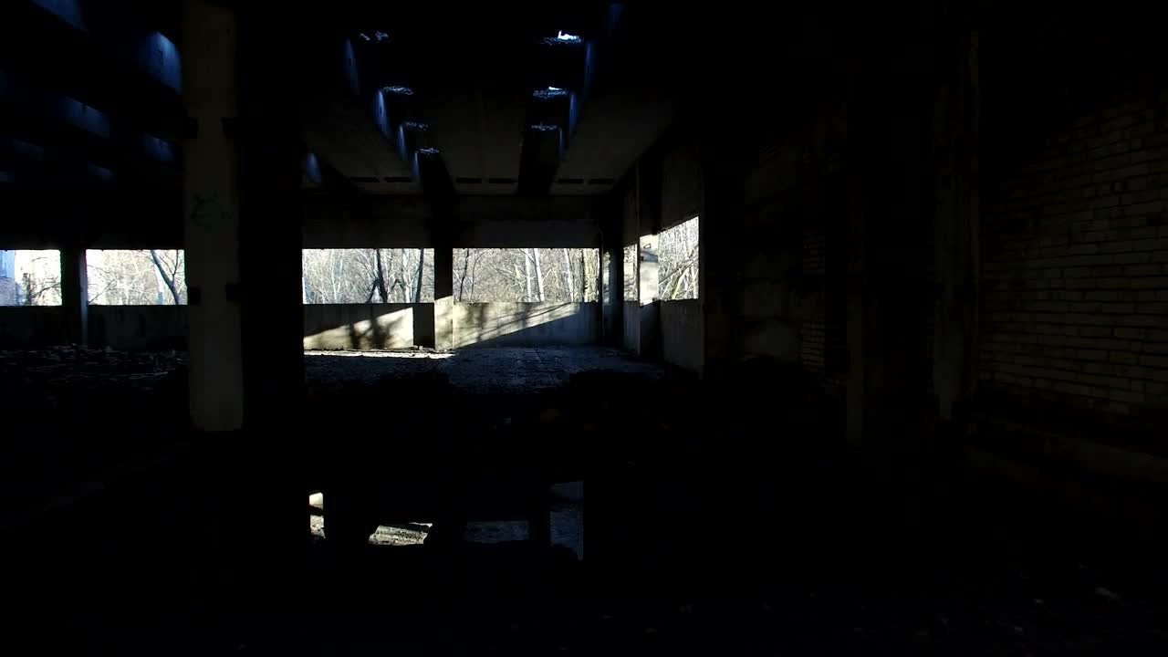 Stock Video Abandoned Building Interior Live Wallpaper for PC