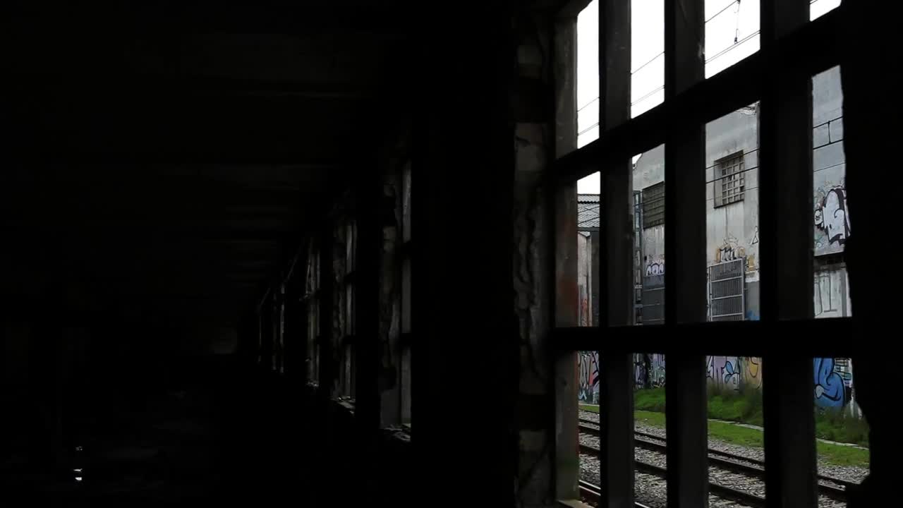 Stock Video Abandoned Warehouses Next To Train Tracks Live Wallpaper for PC