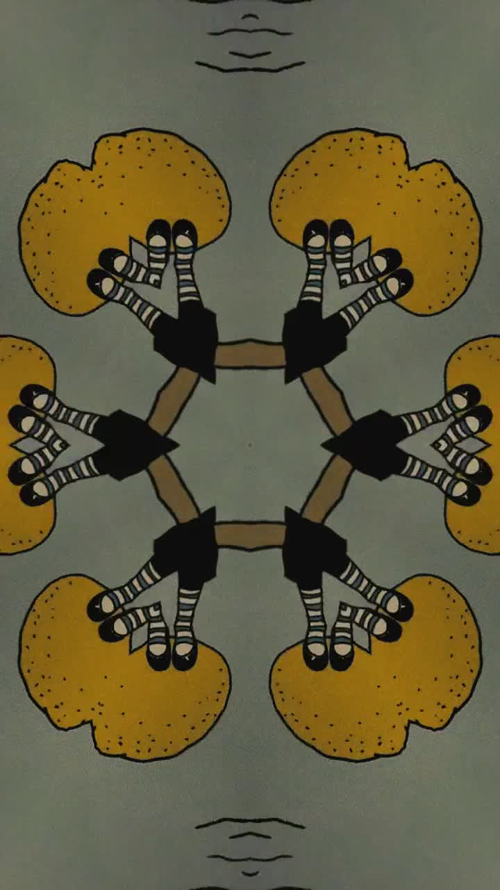 Stock Video Abstract Artwork Through A Kaleidoscope Live Wallpaper for PC