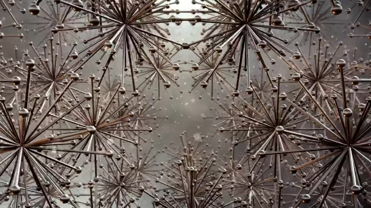 Stock Video Abstract Atoms Floating Around Each Other Live Wallpaper for PC