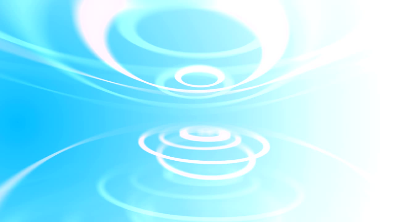 Stock Video Abstract Circles Expanding On Blue Background Live Wallpaper for PC