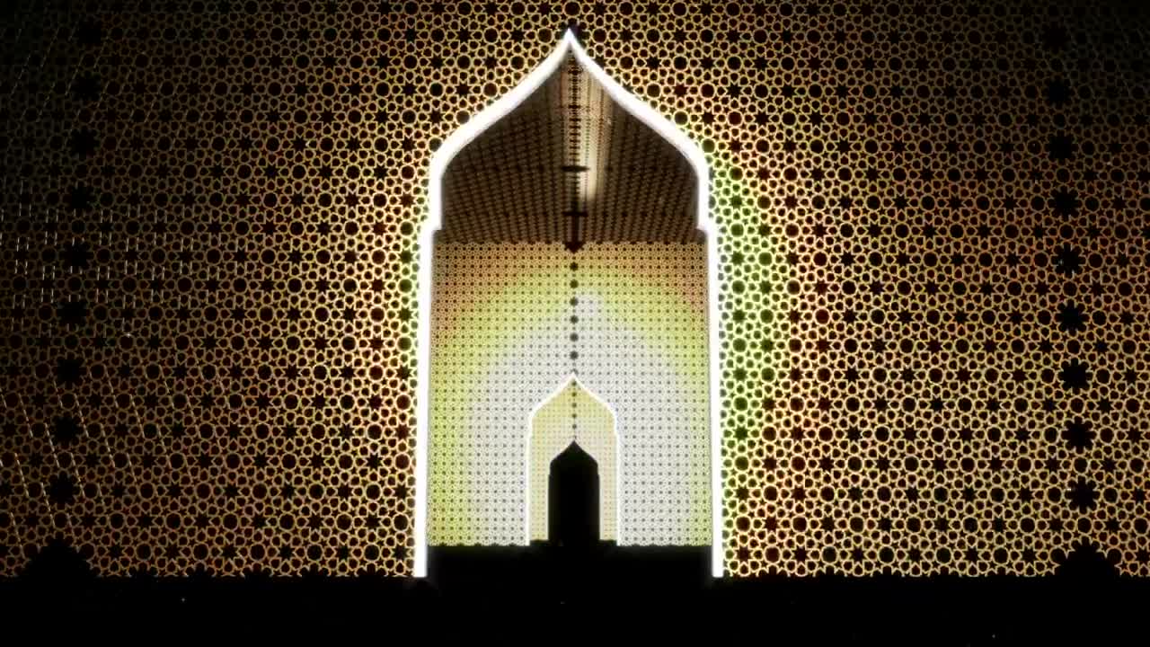 Stock Video Abstract Concept Of Doors With Islamic Design Live Wallpaper for PC