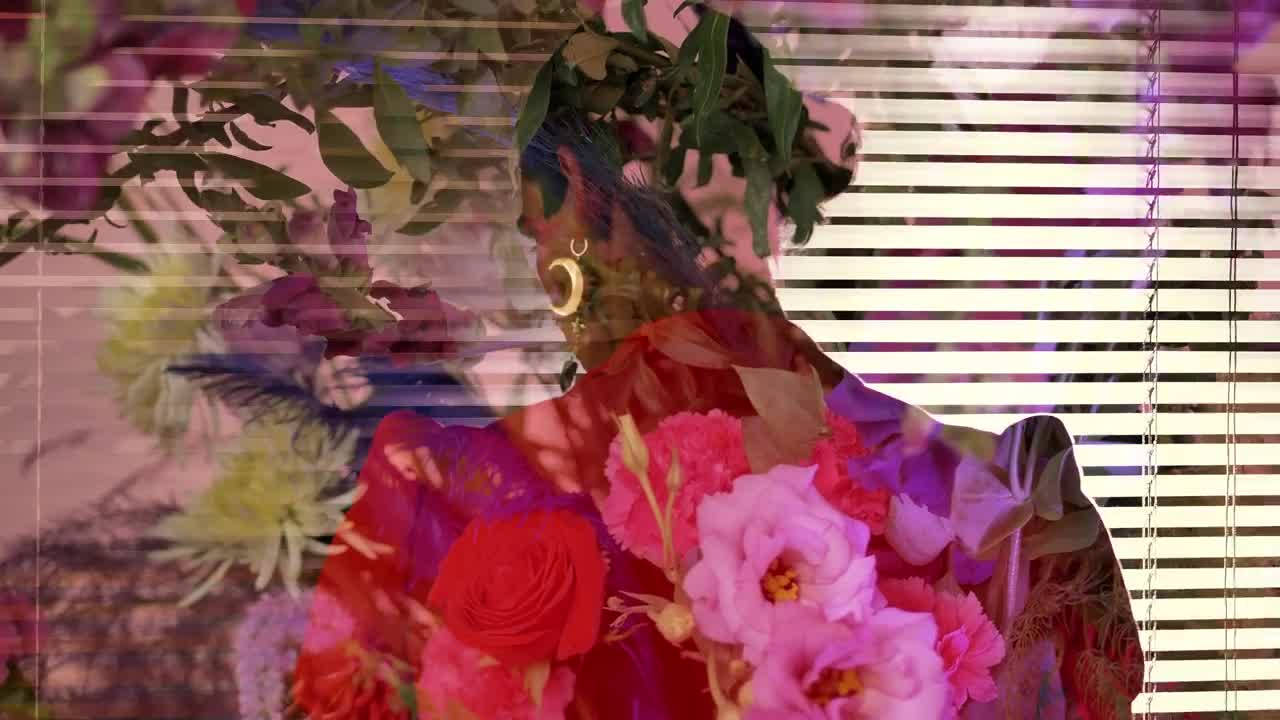 Stock Video Abstract Female Video With An Lgbtq Boy And Flowers Live Wallpaper for PC