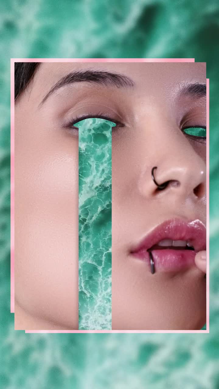 Stock Video Abstract Photograph Of A Woman Crying Ocean Waves Live Wallpaper for PC