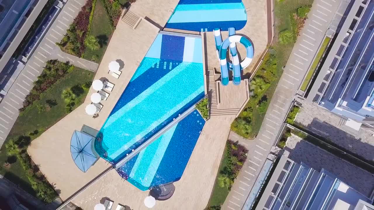 Stock Video Abstract Pool By A Hotel Live Wallpaper for PC