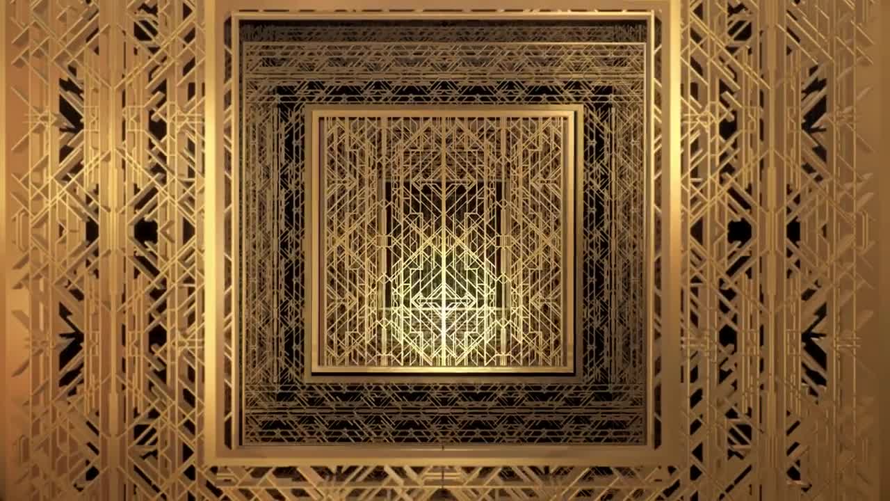 Stock Video Abstract Video Of D Gold Plates Live Wallpaper for PC