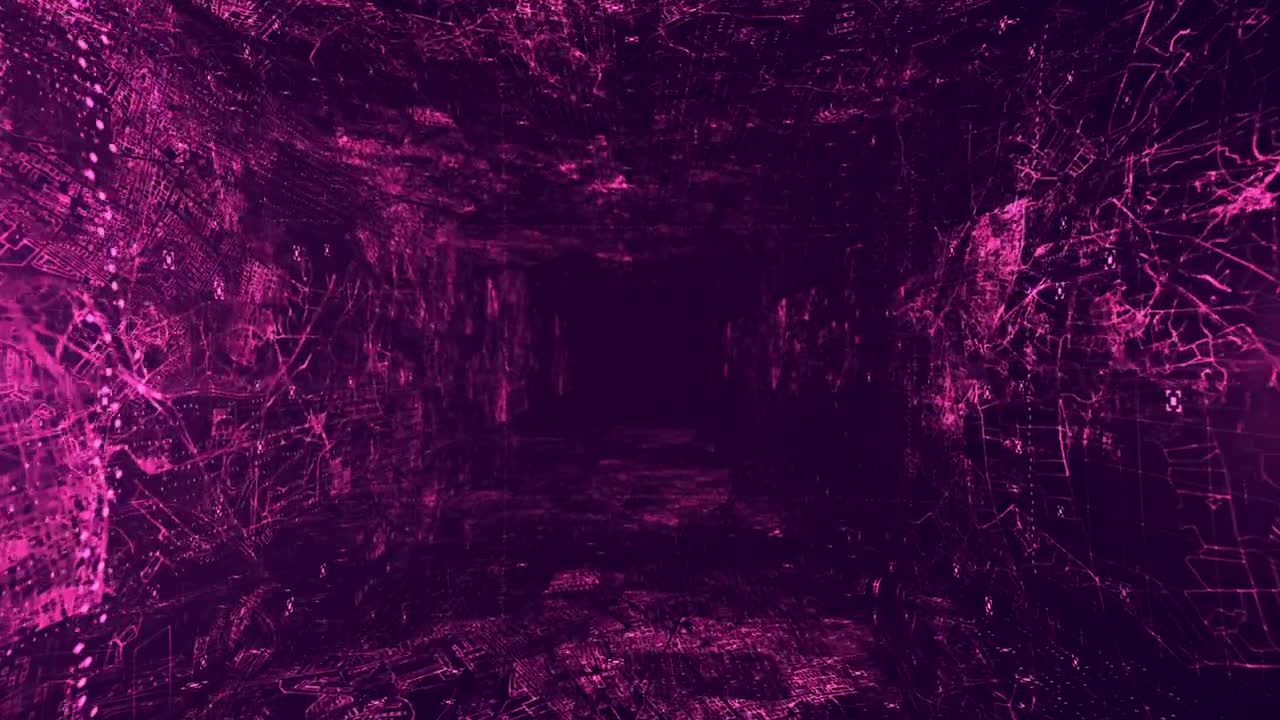 Stock Video Abstract Virtual Reality Dark Tunnel Live Wallpaper for PC