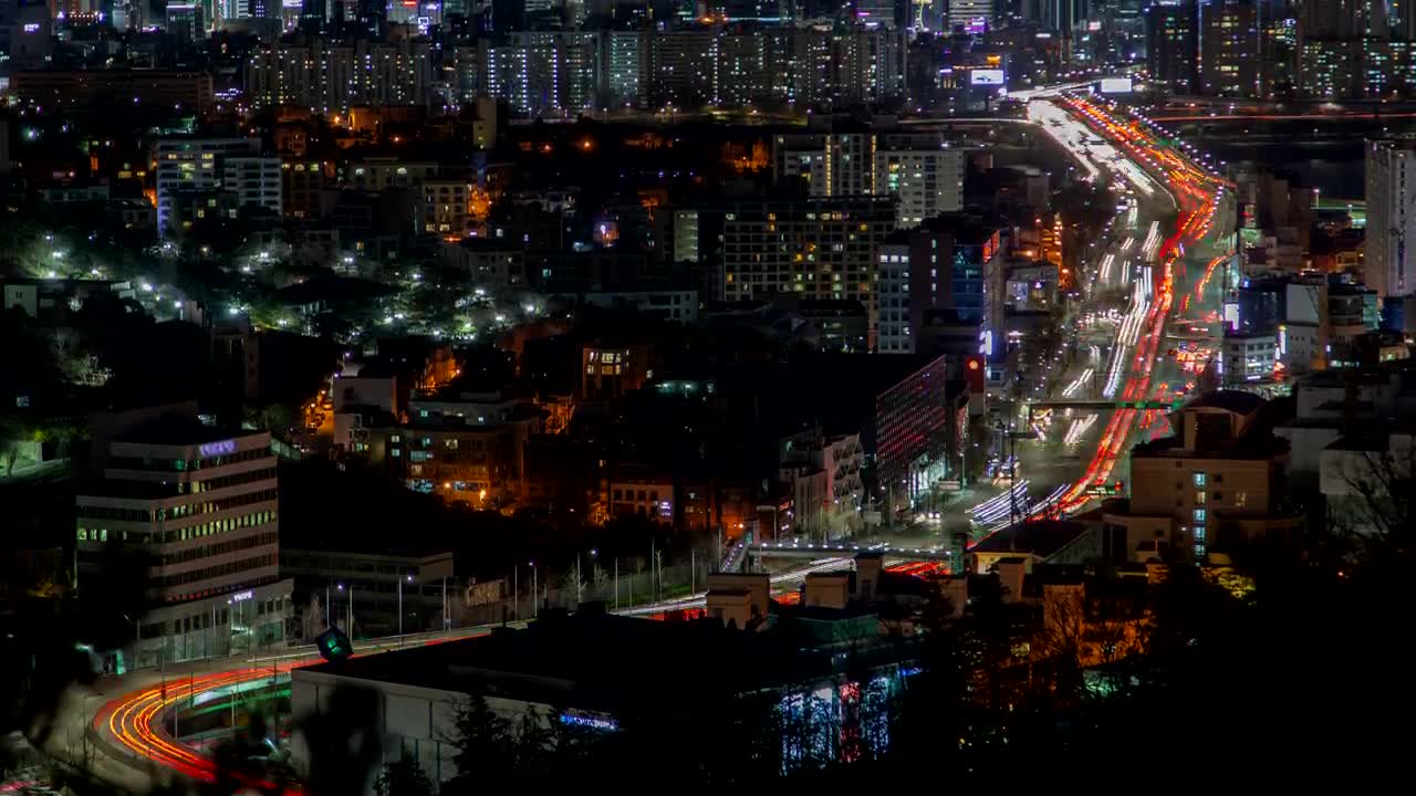 Stock Video Activity Of A Huge City Illuminated At Night Live Wallpaper for PC