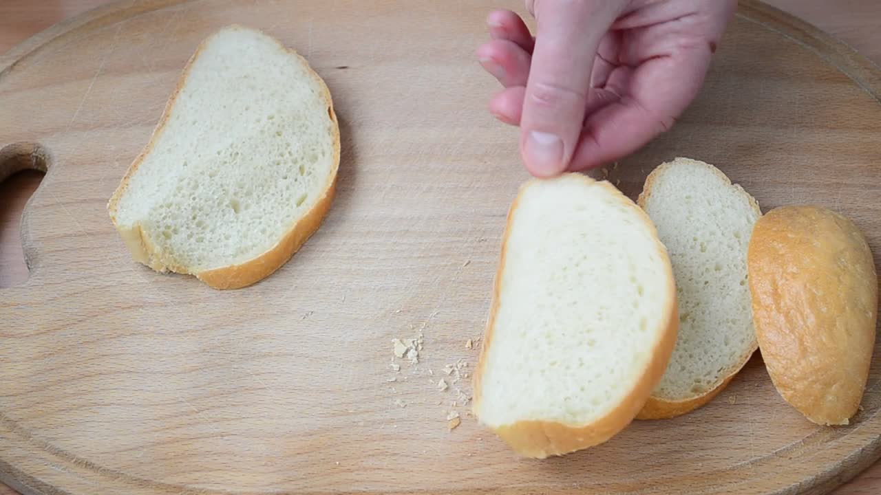 Stock Video Adding Oil To Bread Slices Live Wallpaper for PC