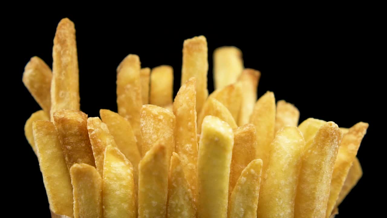Stock Video Adding Salt To Fast Food Fries Live Wallpaper for PC