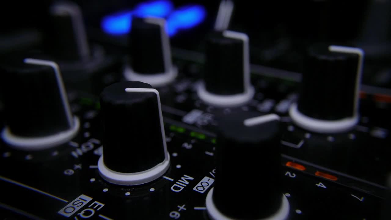 Stock Video Adjusting Knobs In Mixer Controller Live Wallpaper for PC