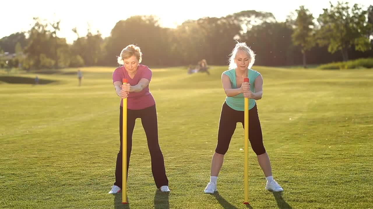 Stock Video Adult Women Exercising Outdoors Live Wallpaper for PC