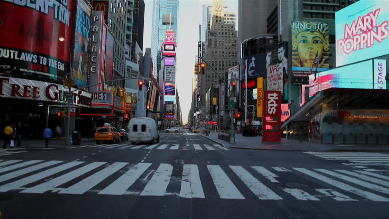 Stock Video Adverts In Times Square Live Wallpaper for PC