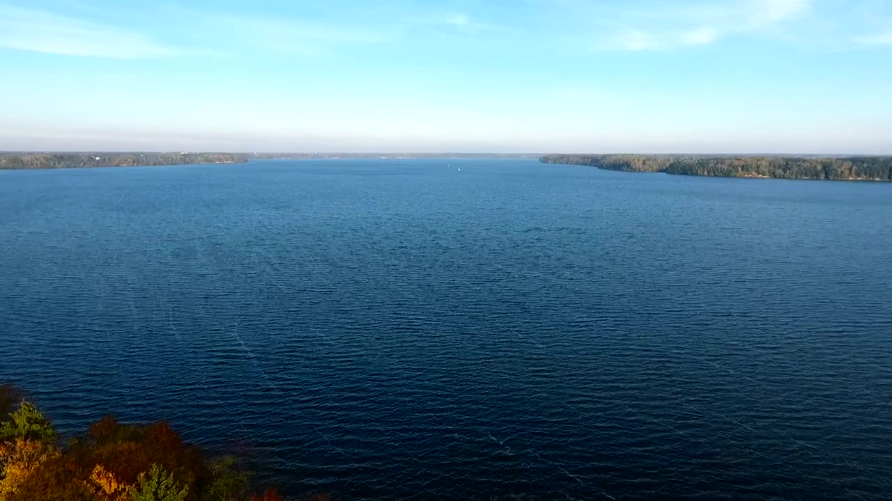 Stock Video Aerial Flight Over A Lake Live Wallpaper for PC