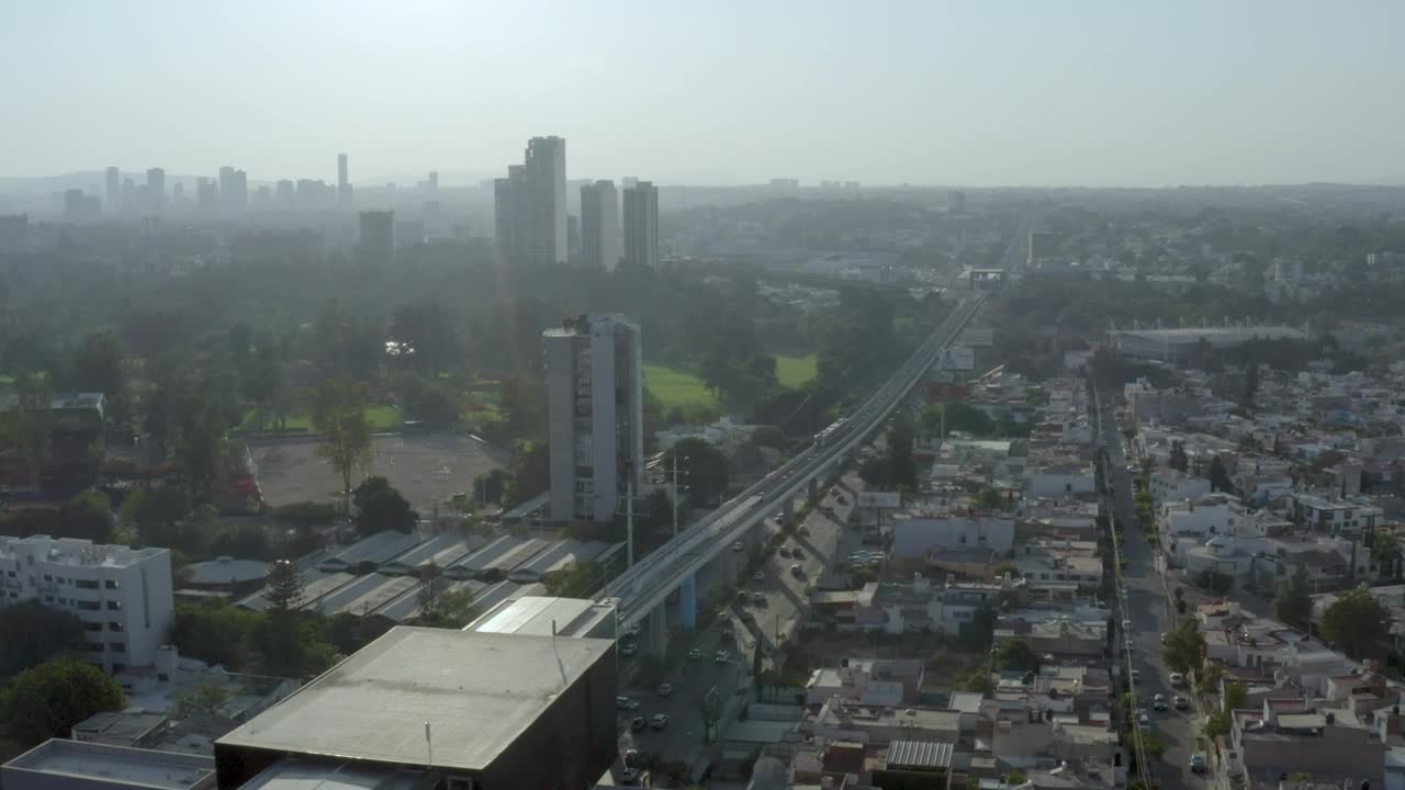 Stock Video Aerial Landscape Of A Huge City Live Wallpaper for PC