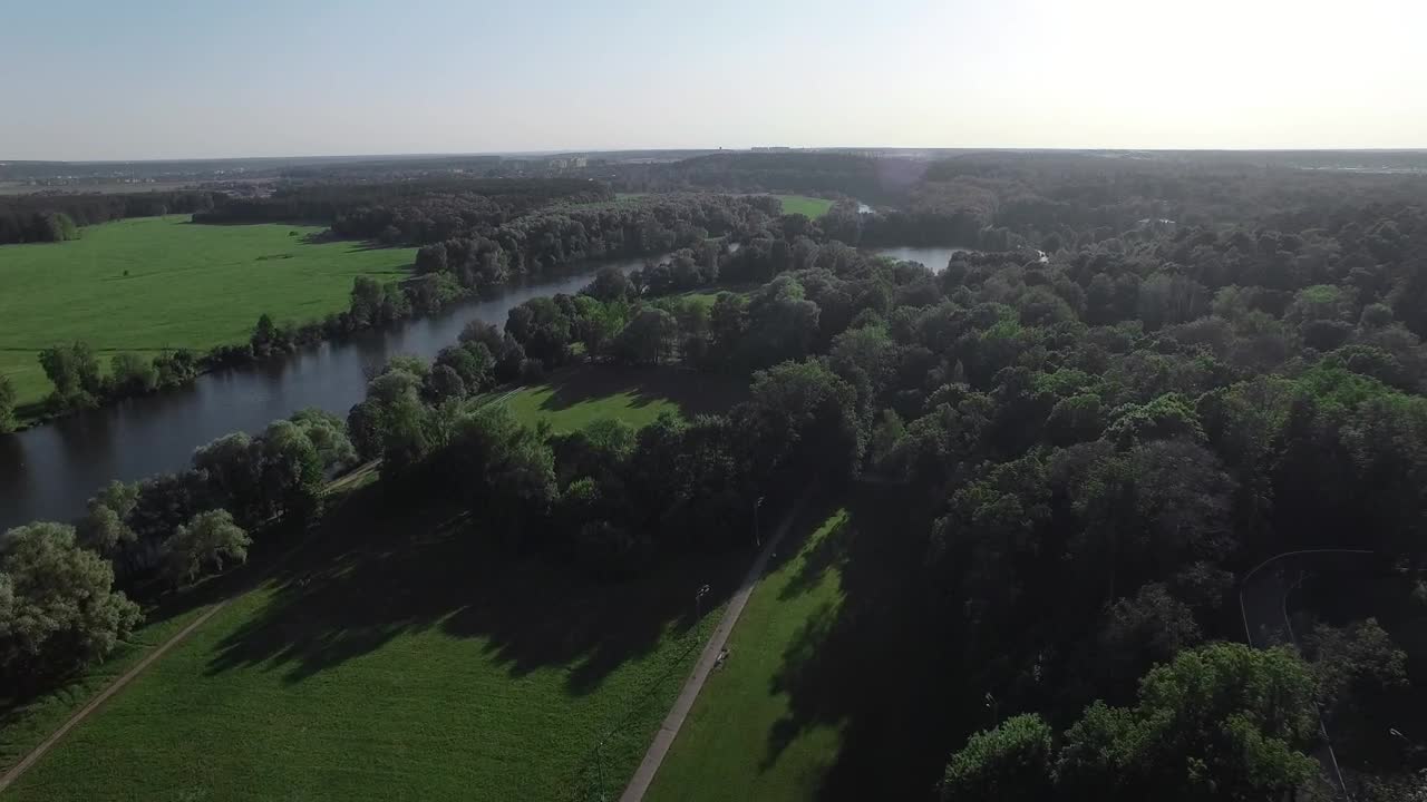 Stock Video Aerial Scenery Over The Countryside Live Wallpaper for PC